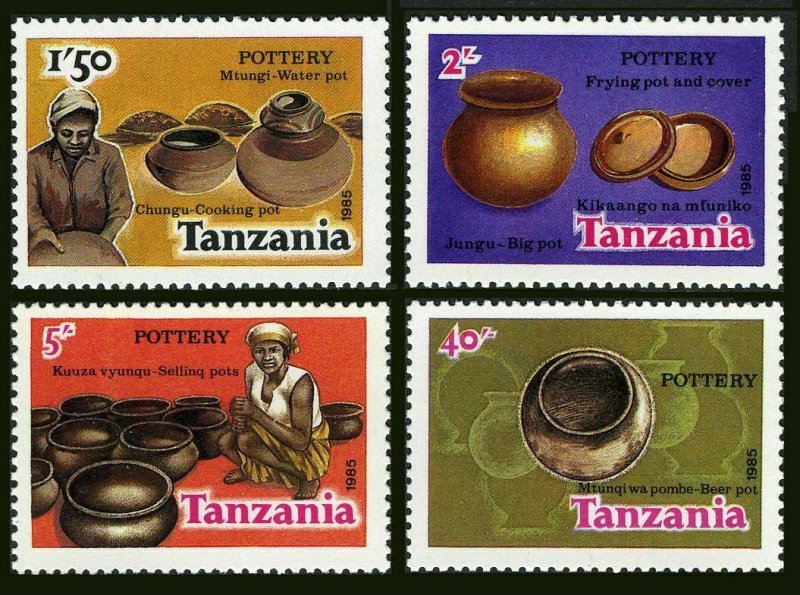 Tanzania 279-282,283,MNH.Michel 276-280. Pottery 1985.