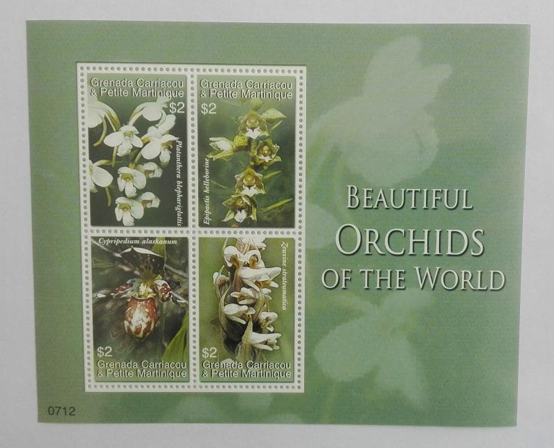 Grenada Carriacou& Petit.2007** Klb.4355-58. Orchids of the World MNH [12;36]