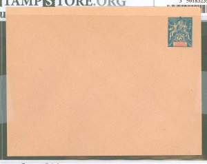 Senegal  1900 25c blue on pink O49 under flap