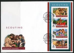 SOLOMON ISLANDS  2015 SCOUTING  SHEET FIRST DAY COVER