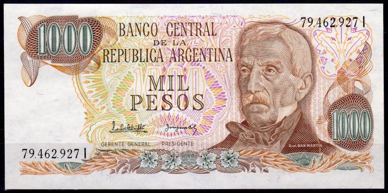 Argentina 1000 Pesos Banknote Uncirculated Mint