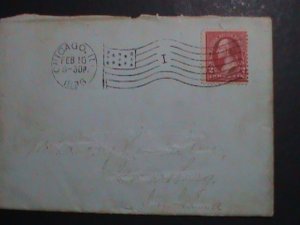 ​UNITED STATES-1894 SC#249 129 YEARS OLD-WASHINGTON COVER-FANCY CANCEL VF RARE