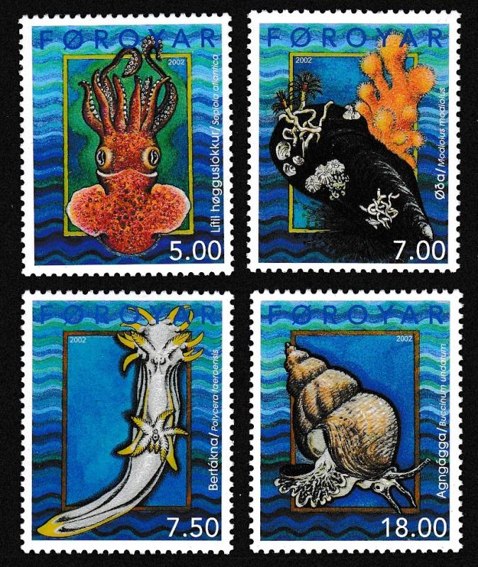 Faroe Is. Molluscs 4v SG#425/28 SC#209-12