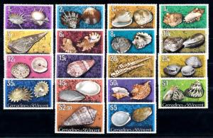 [66058] Grenadines of St. Vincent 1974 Marine Life Seashells 18 Values MLH