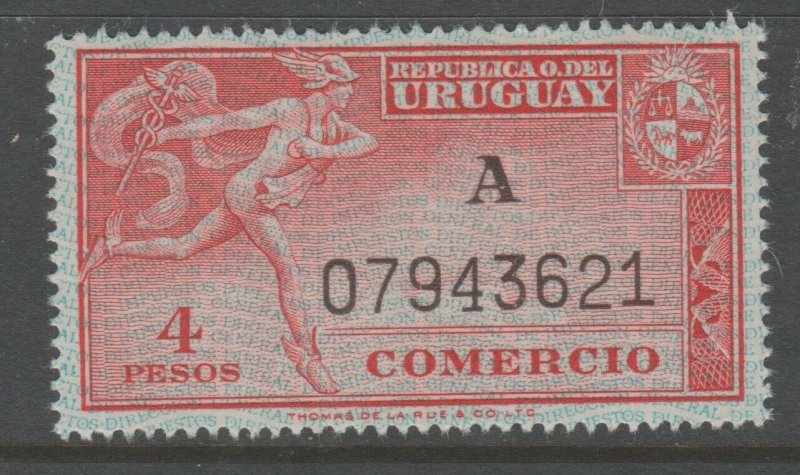 Uruguay revenue Fiscal stamp 10-9-20T MNH Gum a24