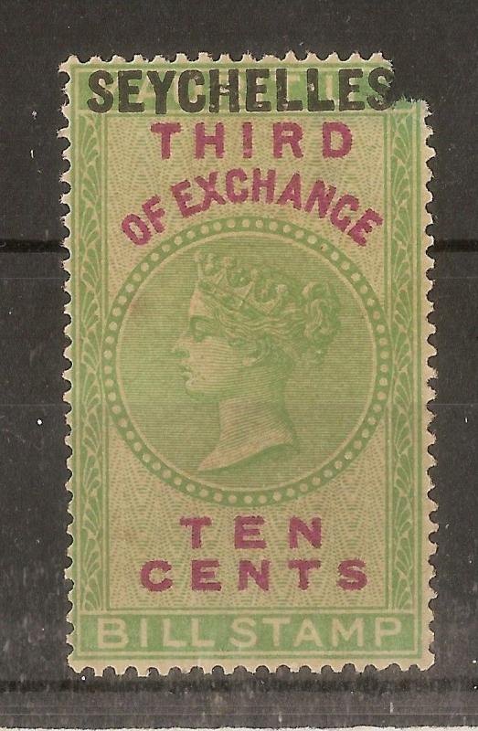 Seychelles 1897 10c 3rd of Exchange