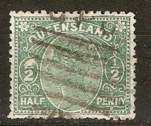 Queensland 89 SG 195 Used F/VF 1890 SCV $3.25