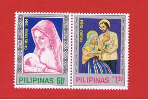 Philippines #1733a  MNH OG  Christmas Pair   Free S/H