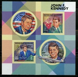 TOGO  2019  JOHN F. KENNEDY IMPERFORATE  SHEET MINT NH