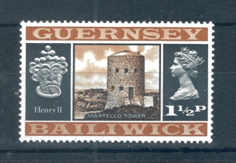 Guernsey 1971 11/2p Daily stamp. MNH. Sg 46