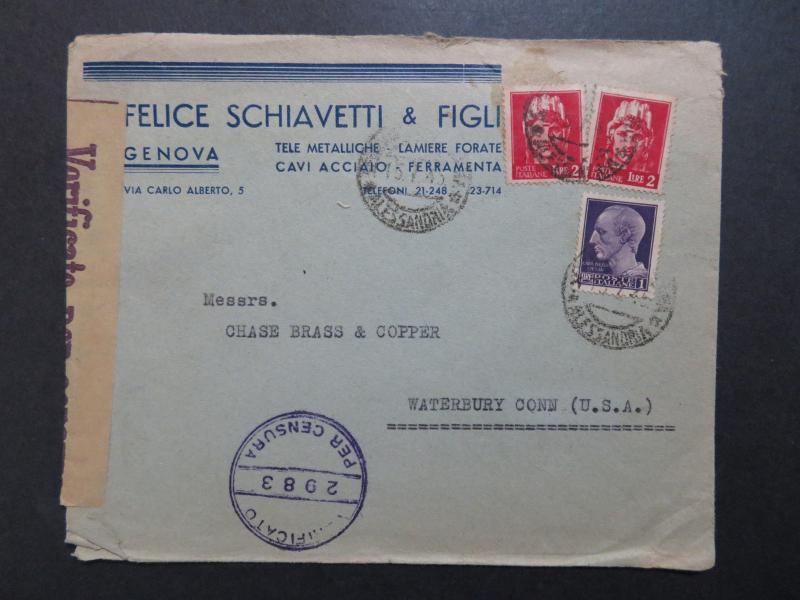 Italy 1945 Censor Cover to USA - Z8490