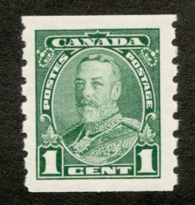 1935 Canada Sc# 228 - 1¢ - KGV - Pictorial Coil Issue - MH -  Cv $20