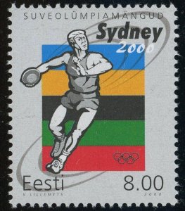 Estonia #399 Sydney Summer Olympics 8K Postage Stamp 2000 Europe Eesti MLH