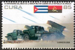 CUBA Sc# 6290  MILITARY MISSION IN ANGOLA  war  2020  MNH