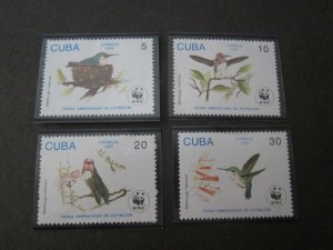 Cuba 1992 Sc 3428-31 Bird set MNH