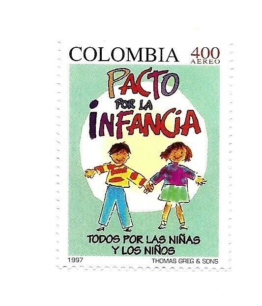 COLOMBIA 1997 CHILDREN WELFARE, CHILDREN RIGHTS  SCOTT C892 MICHEL 2044 MINT NH