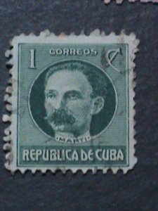 ​CUBA- FAMOUS PERSONS VERY OLD CUBA STAMPS USED- VF WE SHIP TO WORLD WIDE.