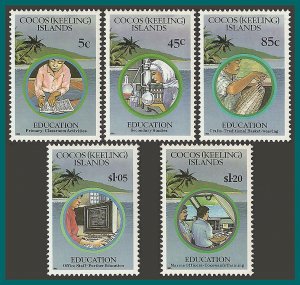 Cocos 1993 Education, MNH 278-282,SG284-SG288