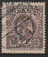 MEXICO 304, 1¢ EAGLE COAT OF ARMS. USED. VF. (1485)