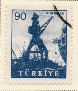 Turkey 1959-60 Early Issue Fine Used 90k. 093973