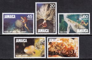 Jamaica - Scott #523-527 - MNH - Crease #526 - SCV $7.15