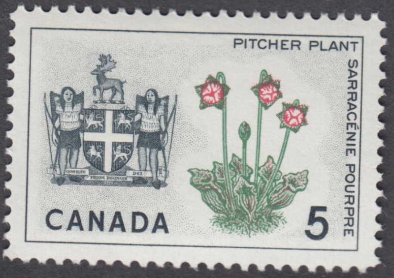 Canada - #427 Provincial Flowers & Coats-Of-Arms, Newfoundland - MNH