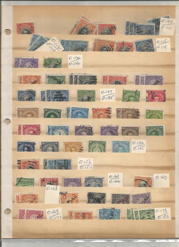 ECUADOR COLLECTION ON STOCK SHEETS, MINT/USED