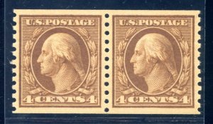 US SCOTT #457 PAIR MINT-XF-SUPERB-OG-NH GRADED 95 W/ PSE SMQ $450 (8/5/24 GP)