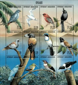 Madagascar 1999 - Birds of Madagascar - Sheet of 12 - Scott 1397 - MNH 