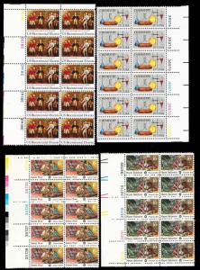 UNITED STATES (75) Large Plate Blocks ALL Mint Never Hinged Face Value=$79+