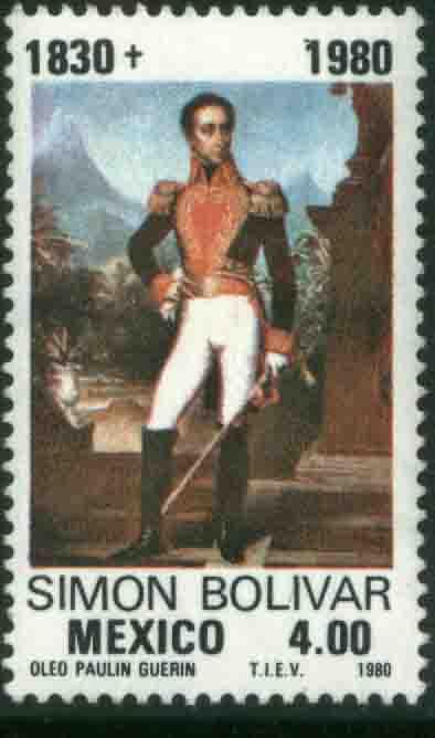 MEXICO 1223 Sesquicentennial death of Simon Bolivar MNH