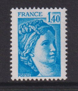 France  #1573  MNH  1978   Sabine 1.40fr