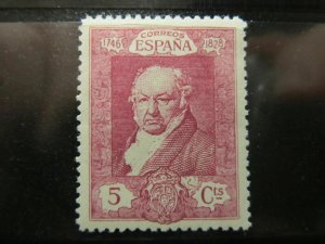 Spain Spain España Spain 1930 Goya 5c Grade Very Fine MH* Stamp A4P14F424-