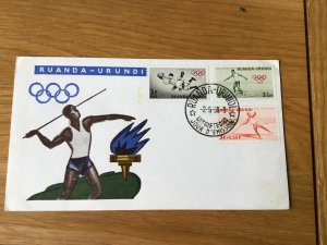 Ruanda Urundi 1950 stamps cover Ref 55739