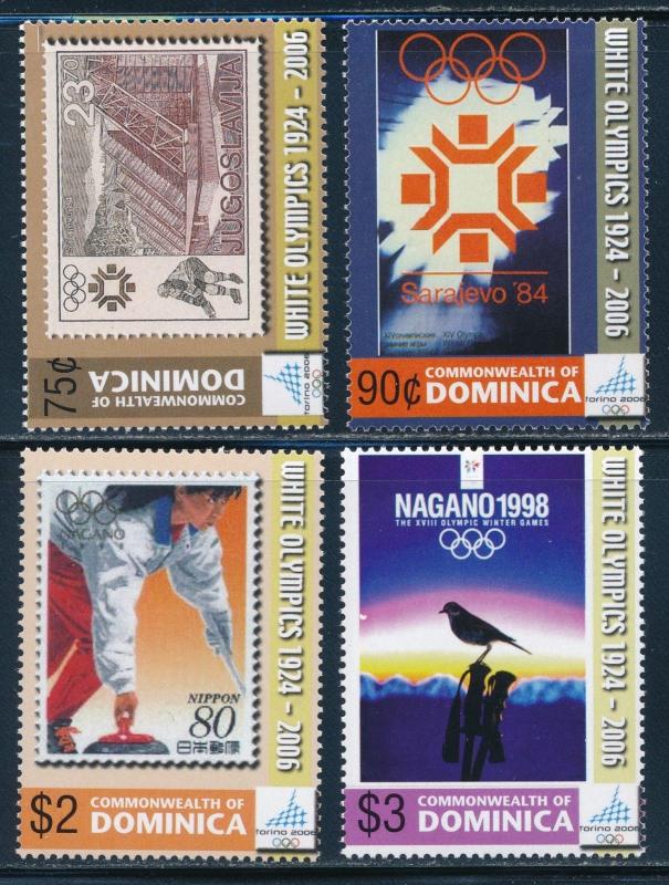 Dominica - 2006 Turin Olympic Games Stamps Set 