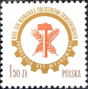 Poland 1976 MNH Stamps Scott 2187 Trade Union Congress