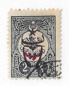 Turkey Sc #528 2pi  blue black used VF