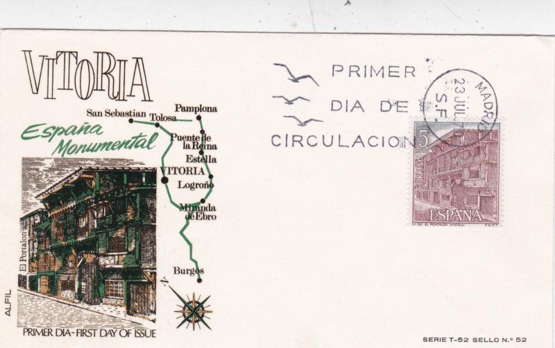 Spain 1970 Tourist Series set of 6 FDC Unadressed VGC