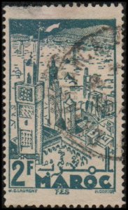 French Morocco 207 - Used - 2fr Fez (City) (1945)