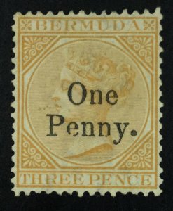 MOMEN: BERMUDA SG #16 1875 MINT OG H £450 LOT #62000