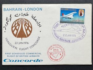 AtoZ. Concorde Bahrain to London 1976 80f State of Bahrain Stamp