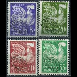 FRANCE 1960 - Scott# 952-5 Gallic Cock Set of 4 NH