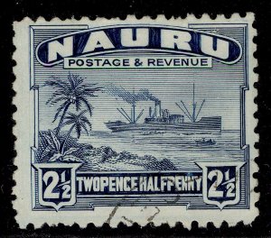 NAURU GV SG30A, 2½d slate-blue, FINE USED. Cat £19.