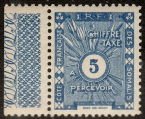 Fr. Somali Coast J1 - Mint-NH - 5c Numeral / Design (1938) (cv $0.35)