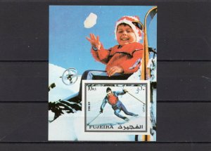 FUJEIRA 1972 WINTER OLYMPIC GAMES INNSBRUCK S/S IMPERF. MNH