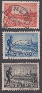 Australia # 142-144, Yarra Yarra Tribesman, Used Set, 1/2 Cat.