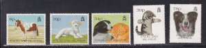 Falkland Islands # 588-592, Children's Pets, Mint NH, 1/2 Cat.