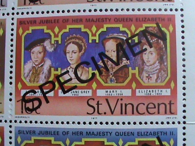 ​ST.VINCENT-SPECIMENT-1977-SC#494a SILVER JUBILEE OF QUEEN ELIZABETH II- MNH