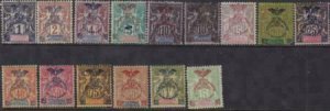 New Caledonia 1903 SC 66-80 MLH Set