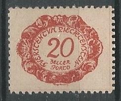 Liechtenstein =  Scott # J4 - MNH